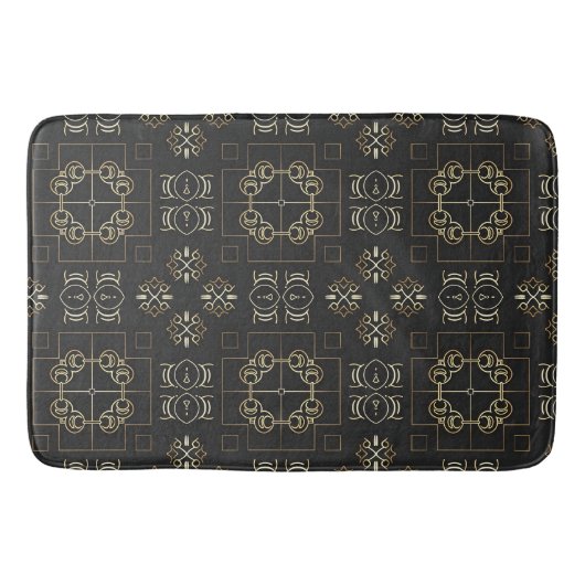 Ornamentales Medaillon Geometrisch Badematte (Vorderseite)