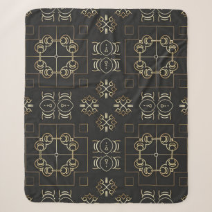 Ornamentales Medaillon Geometrisch Sherpadecke