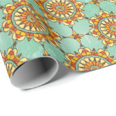 Ornamentales Muster Geschenkpapier (Rolleneckpunkt)
