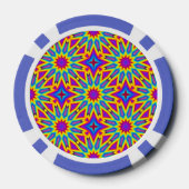Ornamentales Muster, mehrfarbig, Pokerchips (Rückseite)