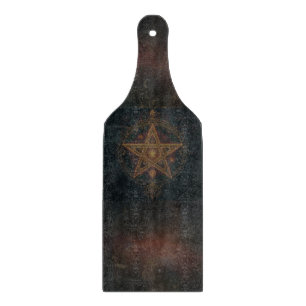 Ornamentales Pentagramm Schneidebrett
