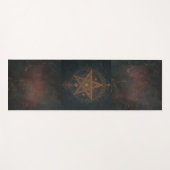 Ornamentales Pentagramm  Yogamatte (Vorderseite (Horizontal))