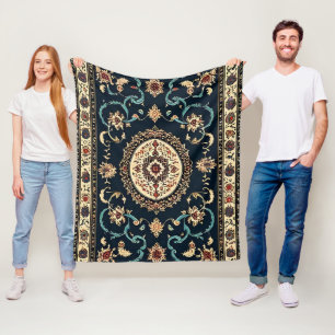 Ornamentales persisches Vintage Fleecedecke