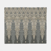 Ornamentales traditionelles Paisley-Design  Fleecedecke (Vorderseite (Horizontal))