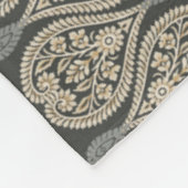 Ornamentales traditionelles Paisley-Design  Fleecedecke (Ecke)