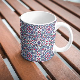 Ornamentales türkisches Fliesenmuster Kaffeetasse
