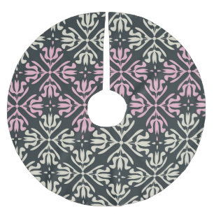 Ornamentales Vintage: Nahtlos elegantes Design. Polyester Weihnachtsbaumdecke
