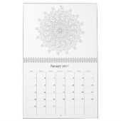 OrnaMENTALs 12-monatige therapeutische Farbseiten Kalender (Jan 2017)