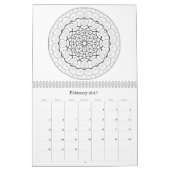 OrnaMENTALs 12-monatige therapeutische Farbseiten Kalender (Feb 2017)
