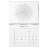 OrnaMENTALs 12-monatige therapeutische Farbseiten Kalender (Jan 2026)