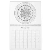 OrnaMENTALs 12-monatige therapeutische Farbseiten Kalender (Feb 2026)