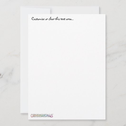 OrnaMENTALs Denken Sie an Sie Farbe Ihre eigenen Karte (Rückseite)