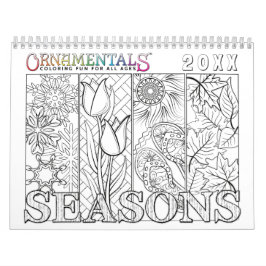 OrnaMENTALs-Jahreszeiten, die durch das Jahr Kalender