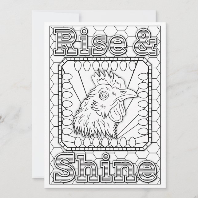 OrnaMENTALs Rise & Shine Hühnerfarbe Ihre eigene (Vorderseite)