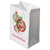 Ornamente auf Geschenktüte (Rückseite Schrägansicht)