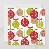 Ornamente Austausch Party Weihnachts-Einladung Einladung (Rückseite)