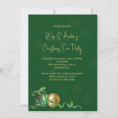 Ornamente Büro oder Zuhause Weihnachtsfeiertag Par Einladung (Vorderseite)