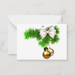 Ornamente flache Note Card Mitteilungskarte