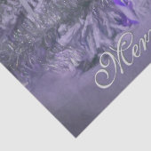 Ornamente Frohe Weihnachten Lila Feiertag Baum Seidenpapier (Detail)