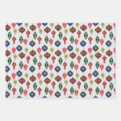 Ornamente Galore: Weihnachtsgeschenk Wrap Delight Geschenkpapier Set (Vorderseite 2)