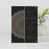 Ornamente Hochzeitseinladung Einladung (Stehend Vorderseite)