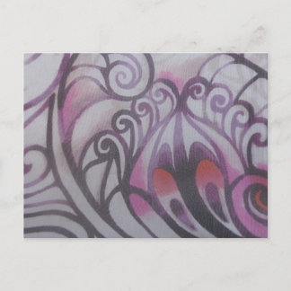 Ornamente in lila postkarte