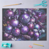 Ornamente in Schattierungen Lila Khalks Seidenpapier (Basteln)