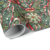 Ornamente in Tree & Satin Geschenkpapier (Rolleneckpunkt)