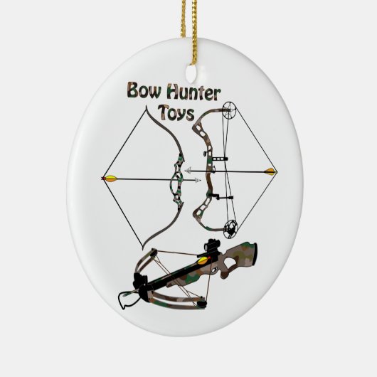 Ornamente, Jagd, Bowjer, Jäger, Jäger, Keramik Ornament (Rechts)