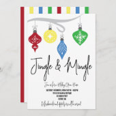 Ornamente Jingle & Mingle Holiday Open House Einladung (Vorne/Hinten)