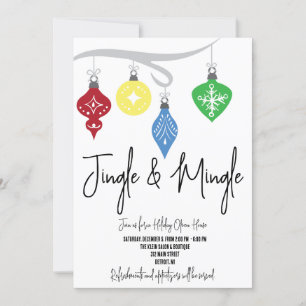 Ornamente Jingle & Mingle Holiday Open House Einladung