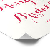 Ornamente Merry Little Brautparty Willkommen Poster (Ecke)