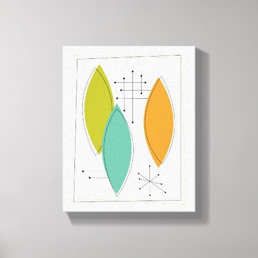 Ornamente Moderne, ummantelte Canvas Mitte des Jah Leinwanddruck (Vorderseite)