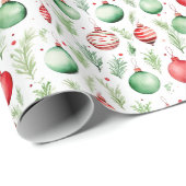 Ornamente Muster Weihnachten Geschenkpapier (Rolleneckpunkt)