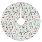 Ornamente Muster Weihnachten Polyester Weihnachtsbaumdecke (Vorderseite)