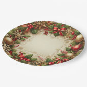 Ornamente Pappteller (Schrägansicht)