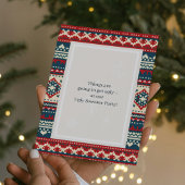 Ornamente Red Bow Ugly Sweater Feier Einladung