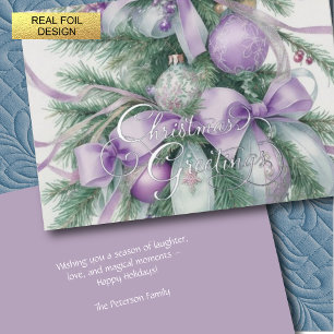 Ornamente Satin Ribbon Evergreen Lila