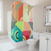 Ornamente Set: Hintergrunddesign Elemente. Duschvorhang (Beispiel)