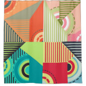 Ornamente Set: Hintergrunddesign Elemente. Duschvorhang (Vorderseite)