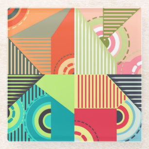 Ornamente Set: Hintergrunddesign Elemente. Glasuntersetzer