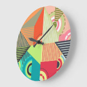 Ornamente Set: Hintergrunddesign Elemente. Große Wanduhr (Winkel)