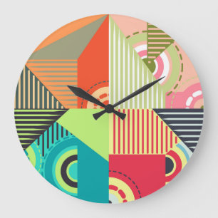 Ornamente Set: Hintergrunddesign Elemente. Große Wanduhr