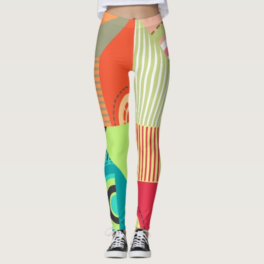 Ornamente Set: Hintergrunddesign Elemente. Leggings (Vorderseite)