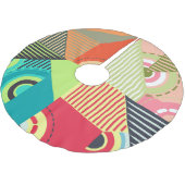 Ornamente Set: Hintergrunddesign Elemente. Polyester Weihnachtsbaumdecke (Schrägansicht)