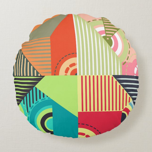Ornamente Set: Hintergrunddesign Elemente. Rundes Kissen (Vorderseite)
