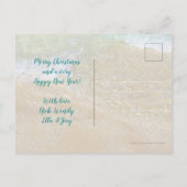 Ornamente Tropical Beach Weihnachten Postkarte (Rückseite)