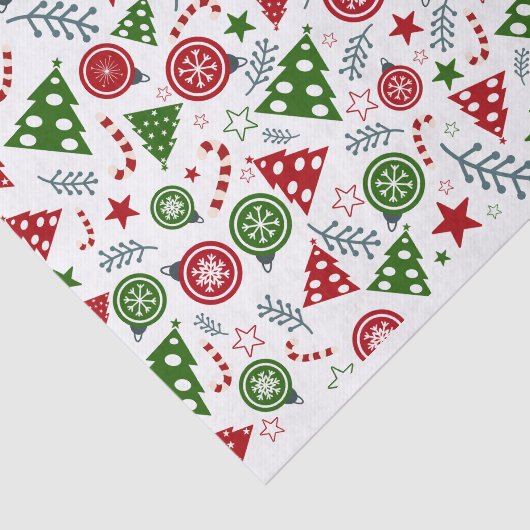 Ornamente und Bäume Seidenpapier (Ausschnitt)