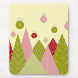 Ornamente und Bäume Weihnachten Mousepad