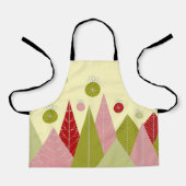 Ornamente und Bäume Weihnachten Schürze (Vorderseite)